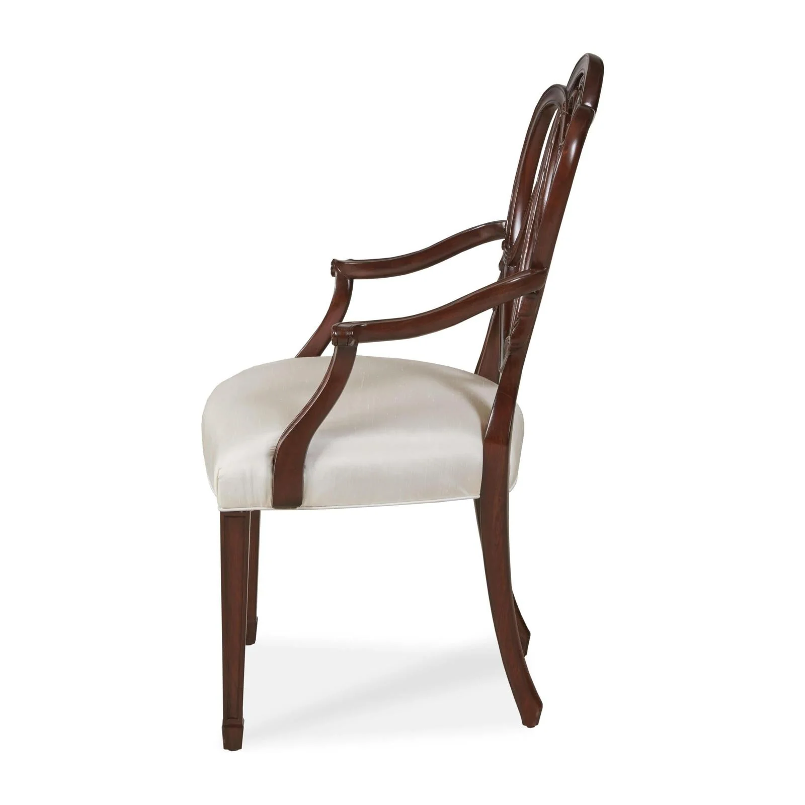 Maitland Smith Heart Arm Chair Pearl - Image 4