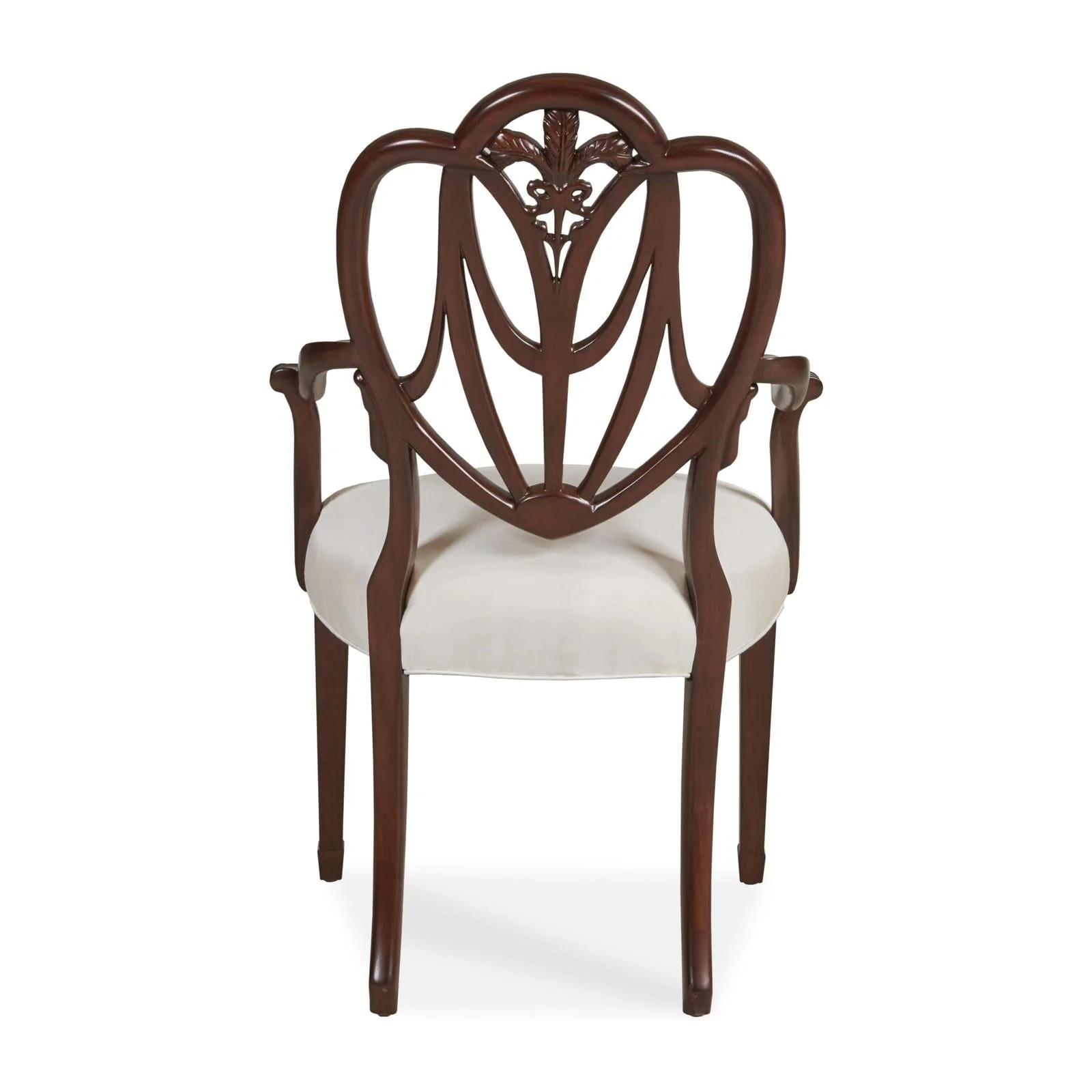 Maitland Smith Heart Arm Chair Pearl - Image 5