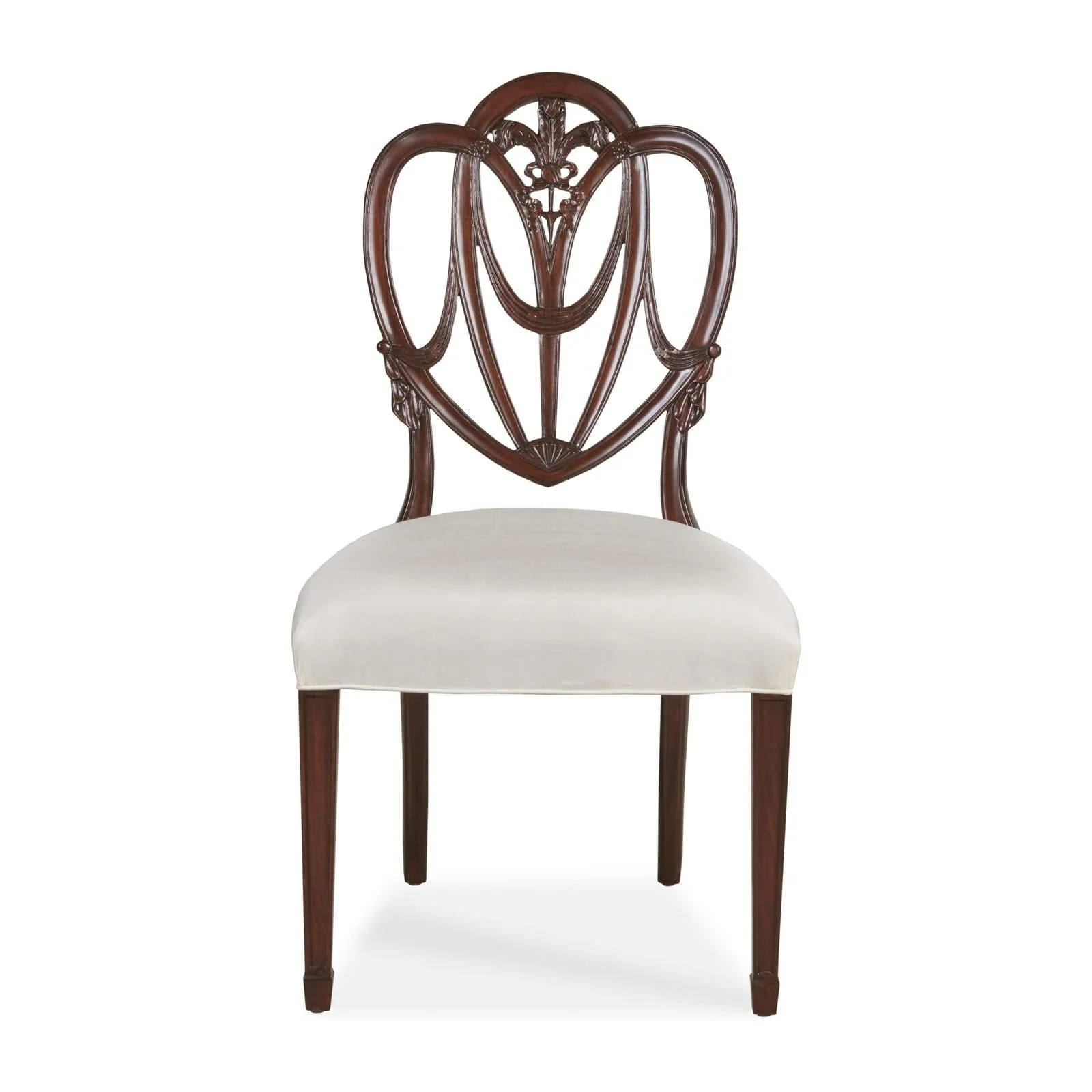 Maitland Smith Heart Side Chair Pearl - Image 2