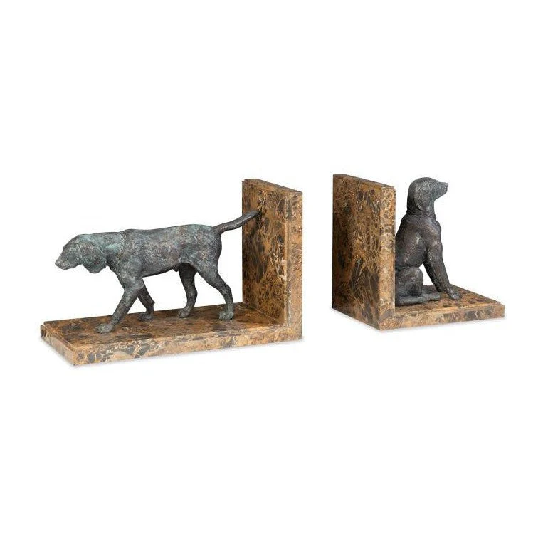 Maitland Smith Hunting Dog Bookends - Image 2