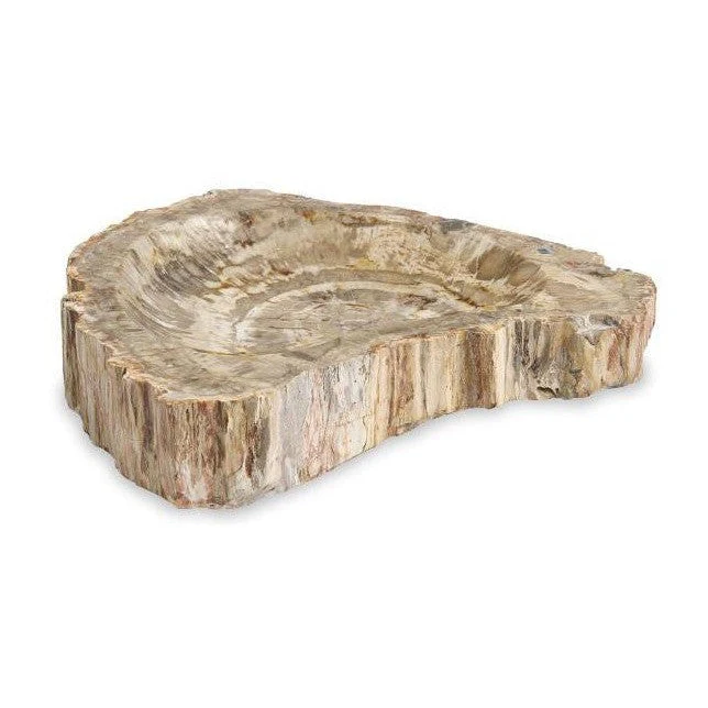 Maitland Smith Large Brown Petrified Bowl - Image 2