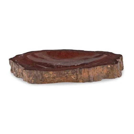Maitland Smith Large Red Petrified Bowl - Image 2