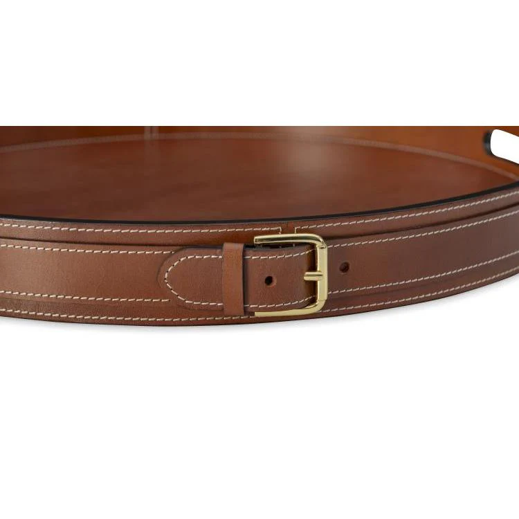 Maitland Smith Leather Buckle Tray - Image 2