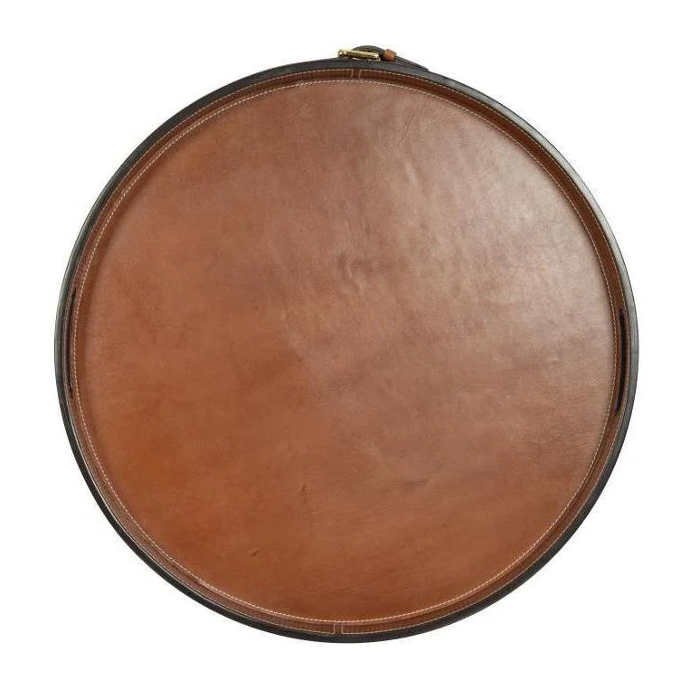 Maitland Smith Leather Buckle Tray - Image 3