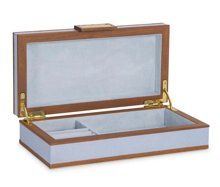 Maitland Smith Light Blue Stacking Boxes - Image 3
