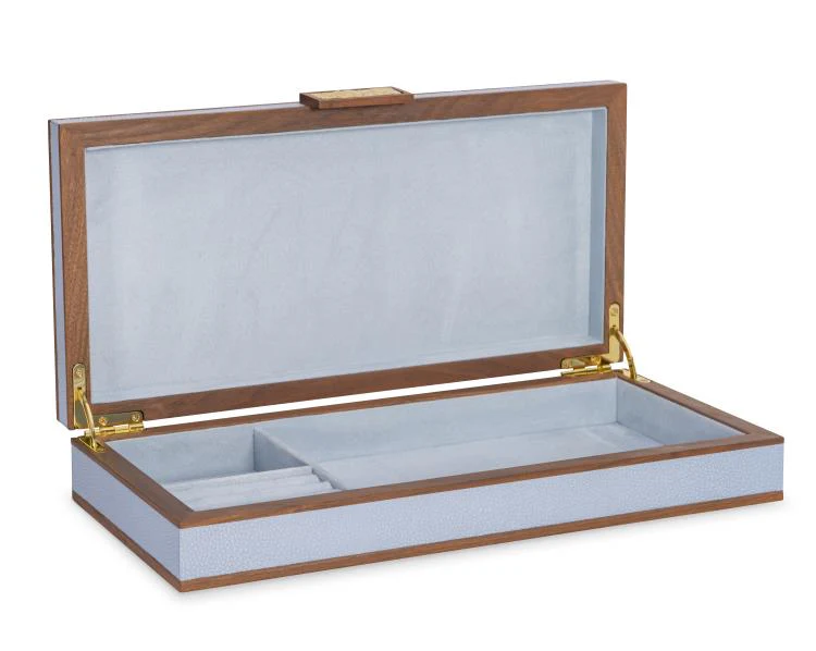 Maitland Smith Light Blue Stacking Boxes - Image 4