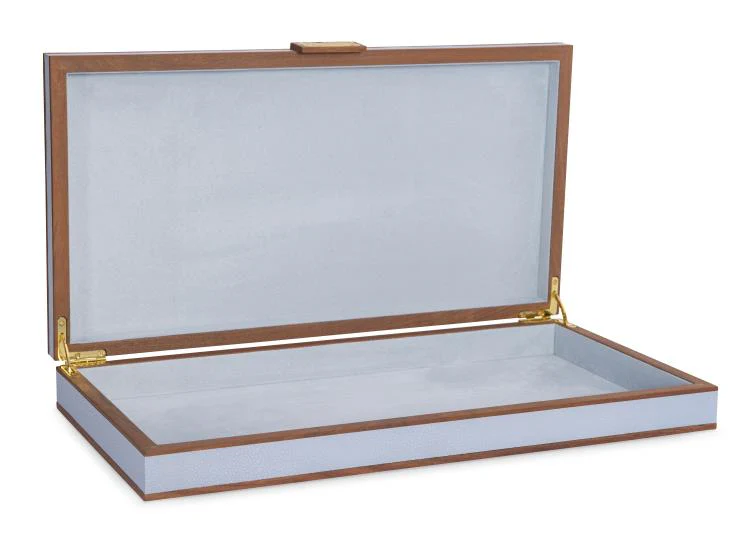Maitland Smith Light Blue Stacking Boxes - Image 5
