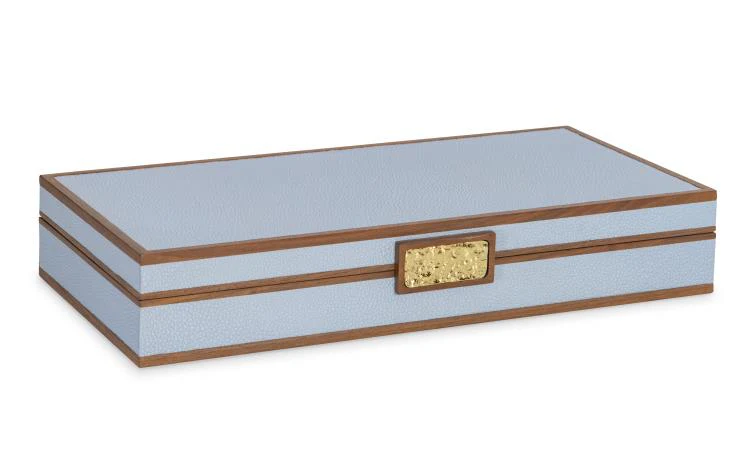 Maitland Smith Light Blue Stacking Boxes - Image 6