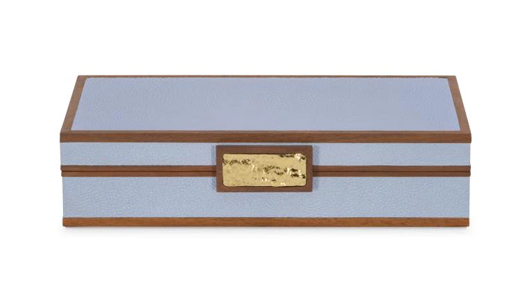 Maitland Smith Light Blue Stacking Boxes - Image 8