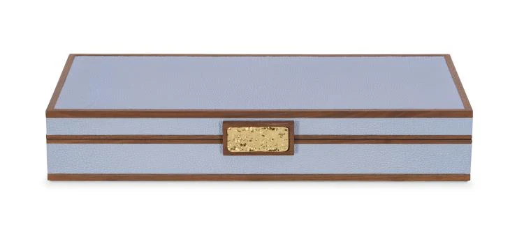 Maitland Smith Light Blue Stacking Boxes - Image 9