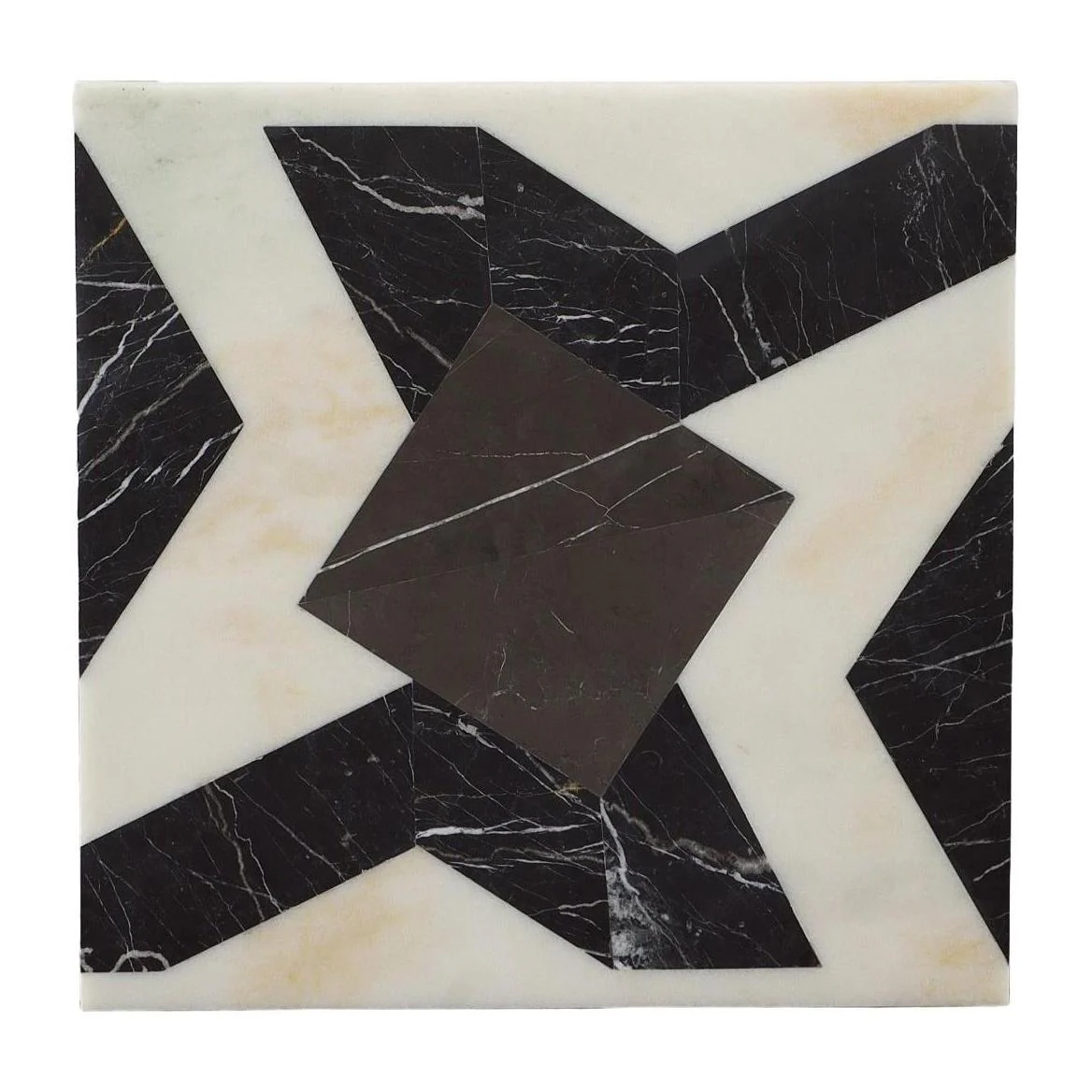 Maitland Smith Marble Inlay Side Table - Image 2