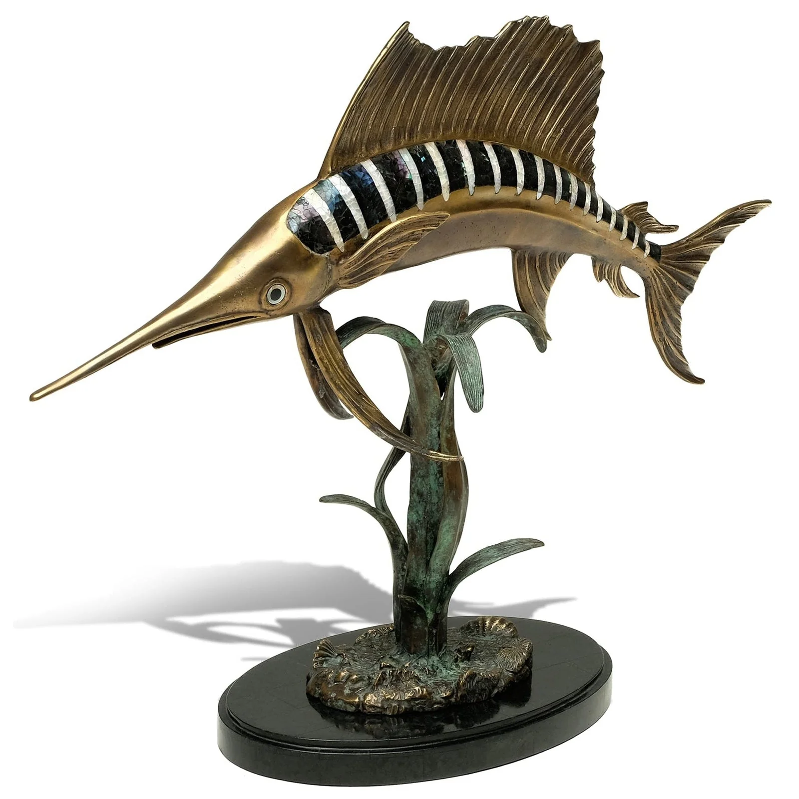 Maitland Smith Mighty Sailfish Sculpture (SH41-082616) Clearance