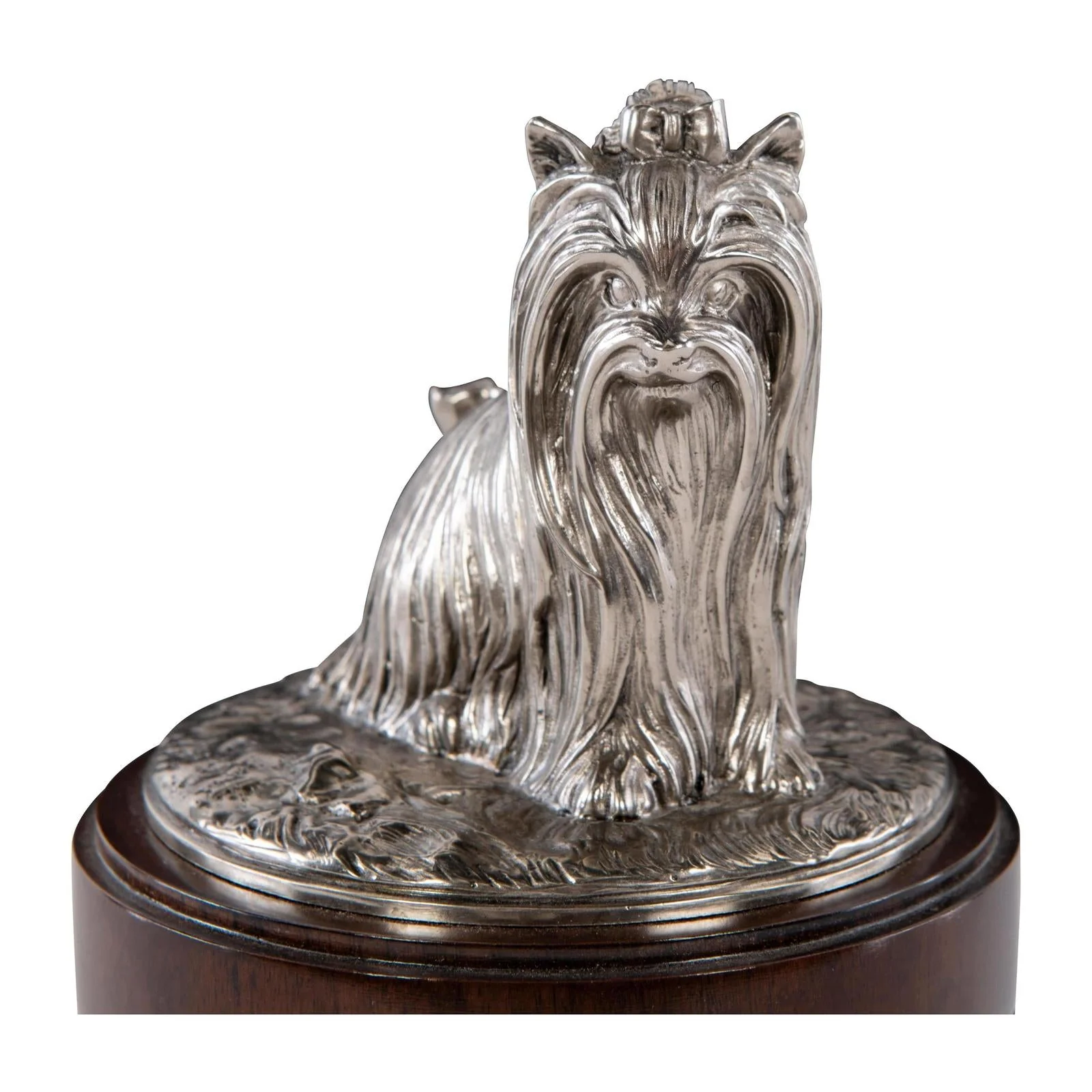 Maitland Smith Nickel Yorkie Canister - Image 2