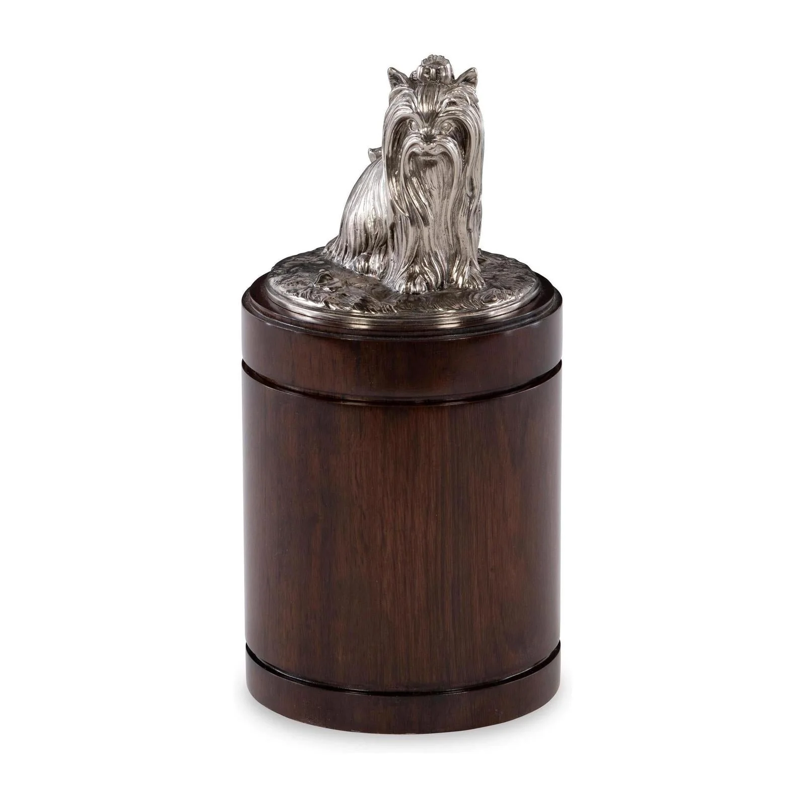 Maitland Smith Nickel Yorkie Canister - Image 3