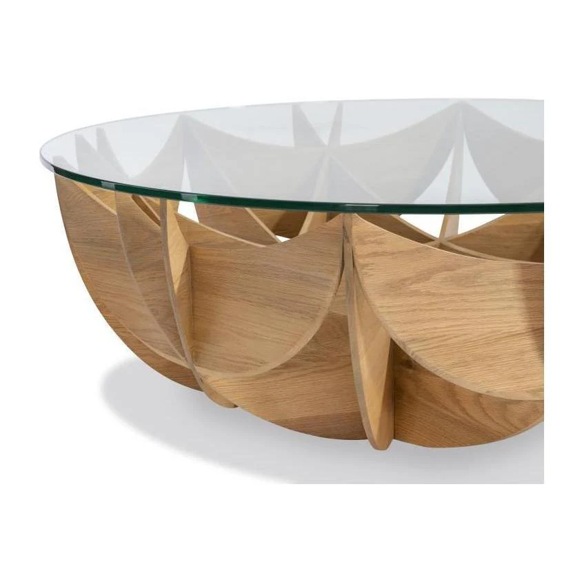 Maitland Smith Oak Honeycomb Table - Image 2