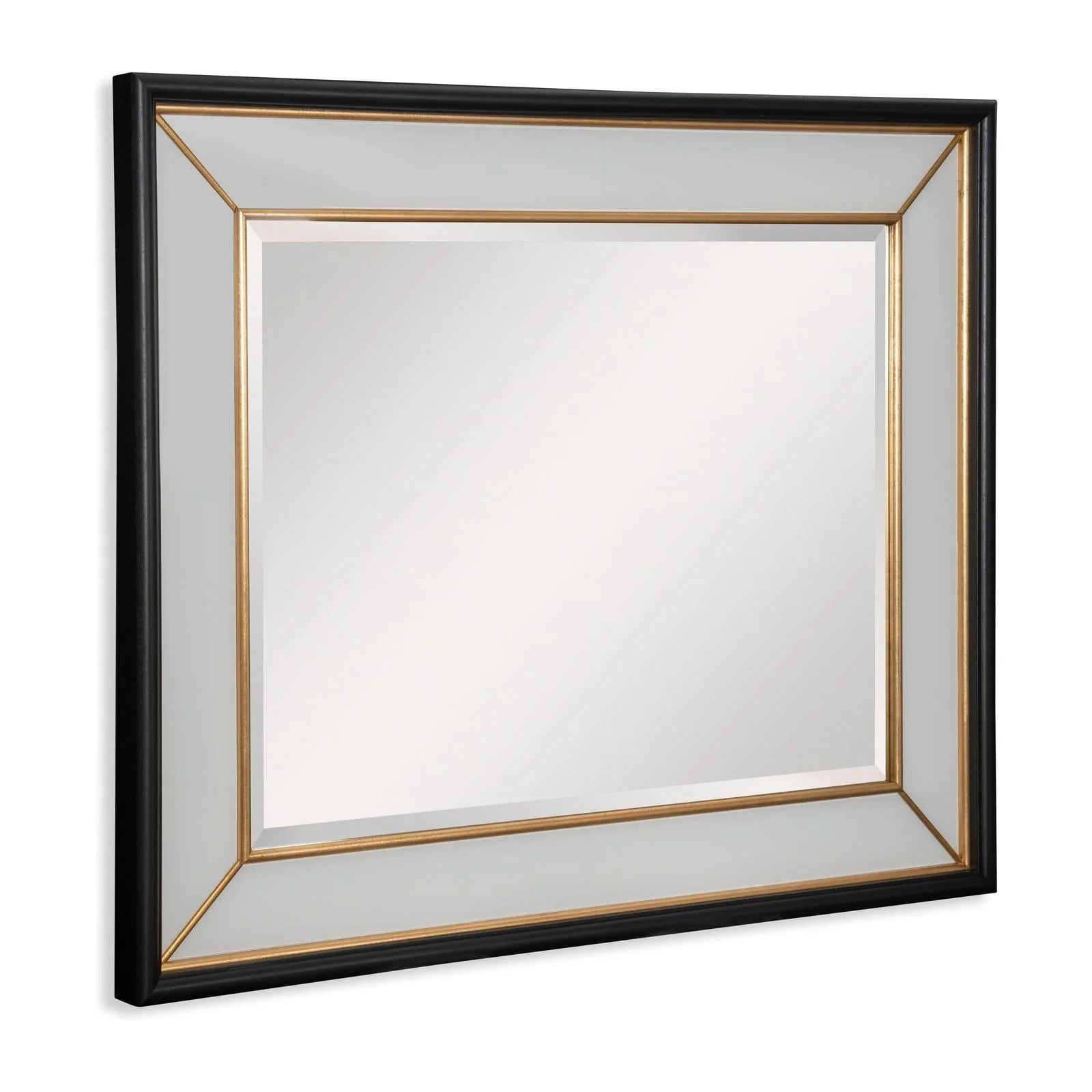 Maitland Smith Painted Glass Mirror With Gold Details - Image 2
