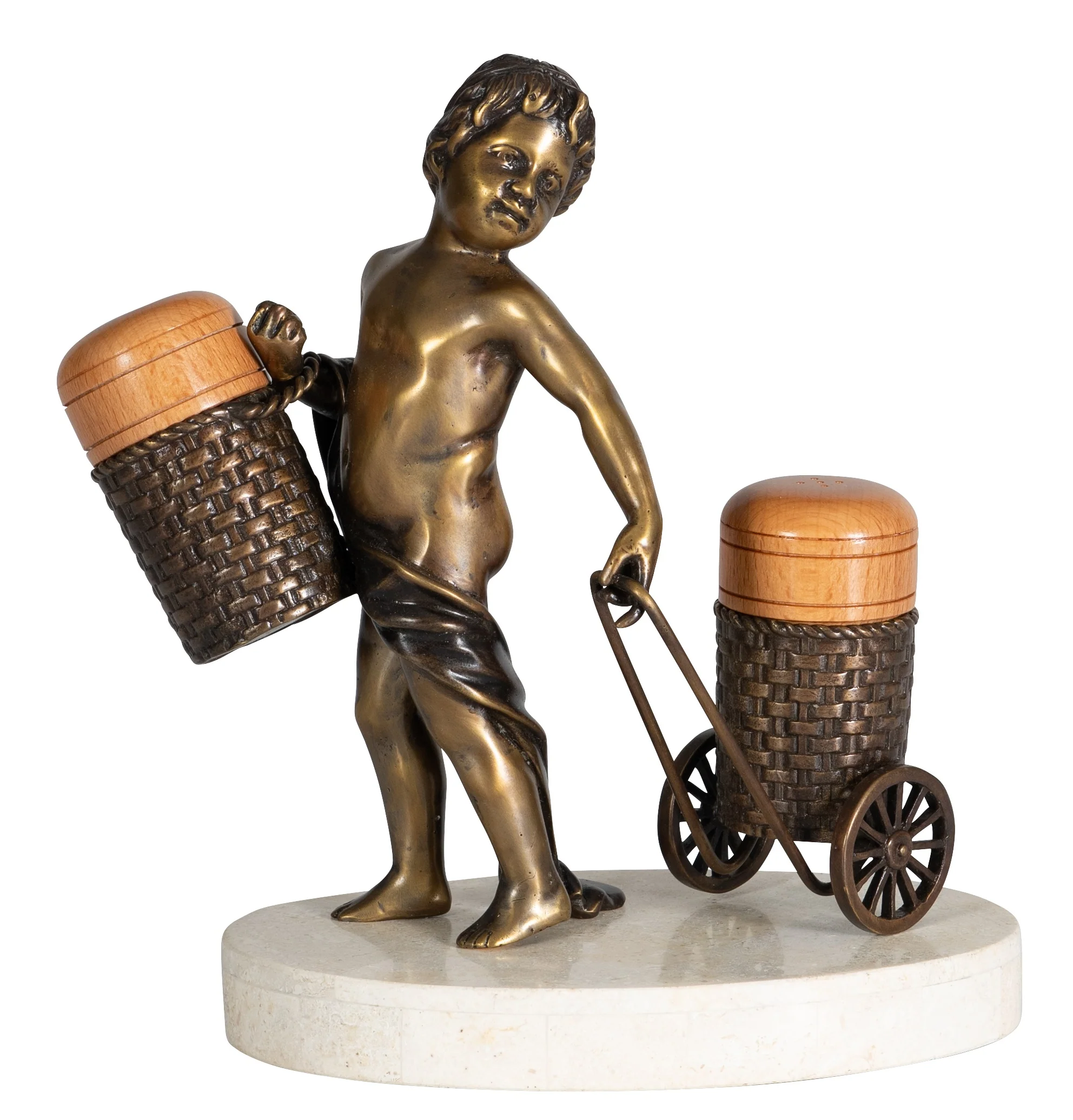 Maitland Smith Salt And Pepper Sculpture - Image 2