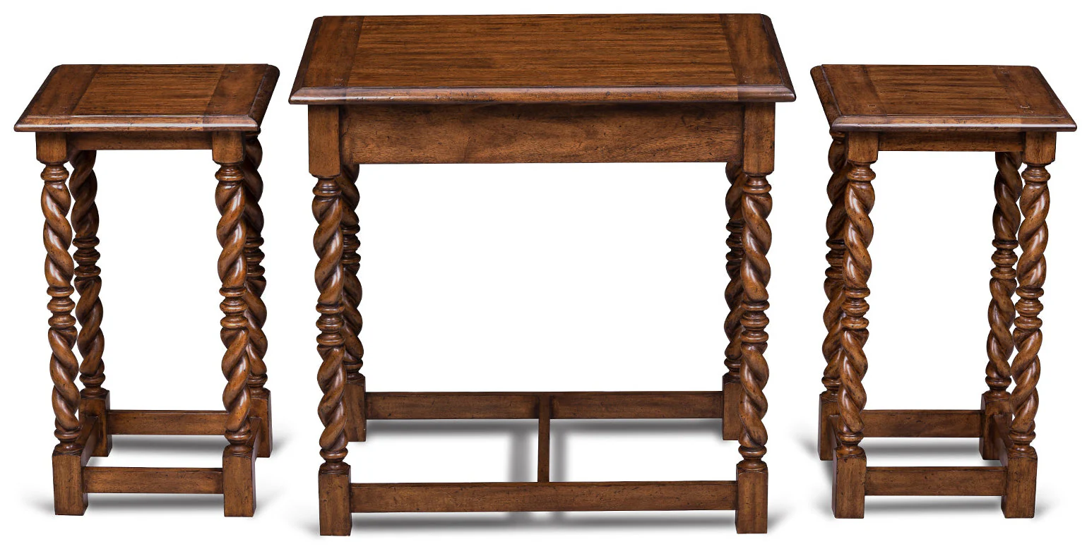Maitland Smith Serpentine Nesting Tables (SH07-121304) - Image 6