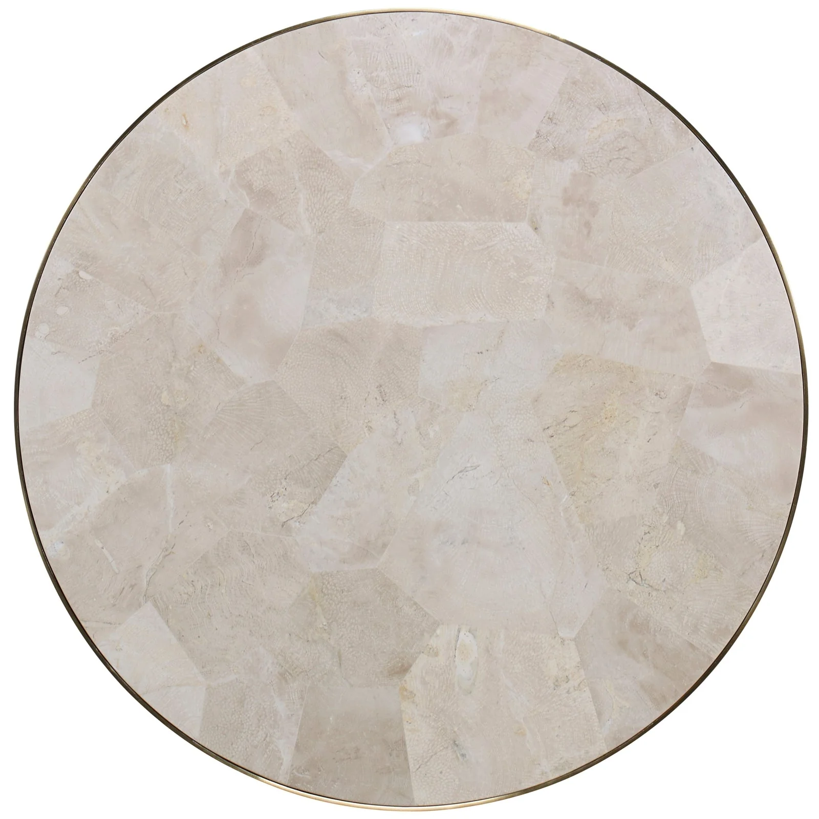 Maitland Smith Stone Pedestal Occasional Table - Image 2