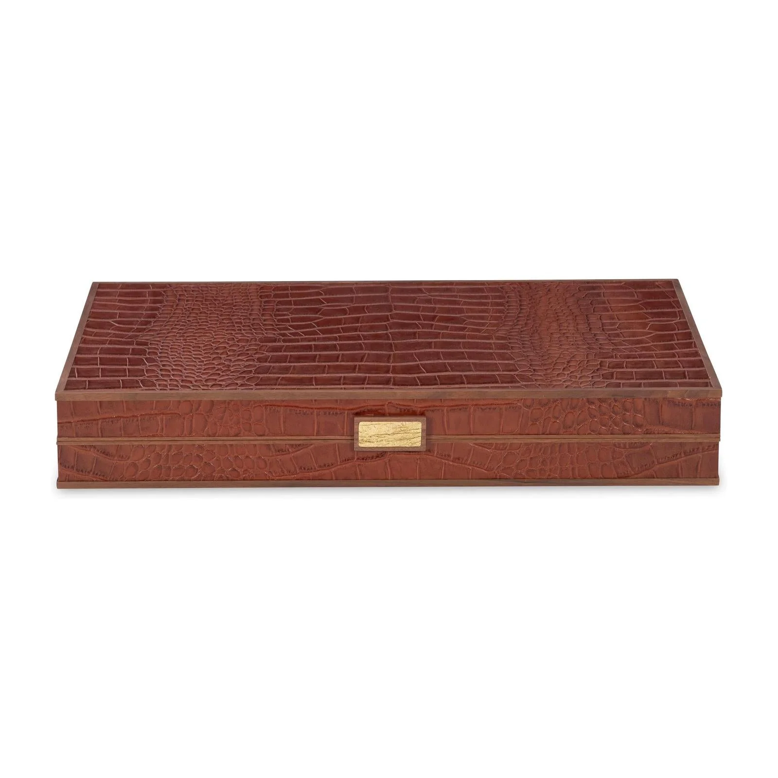Maitland Smith Tan Leather Game Board - Image 2
