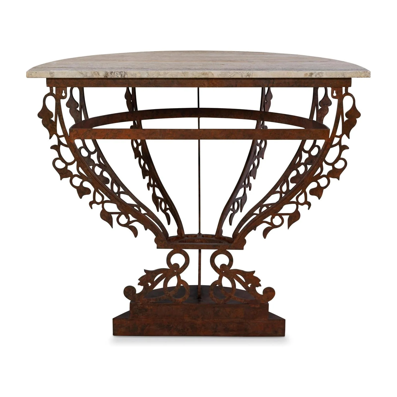 Maitland Smith Venetian Demilune Console - Image 3