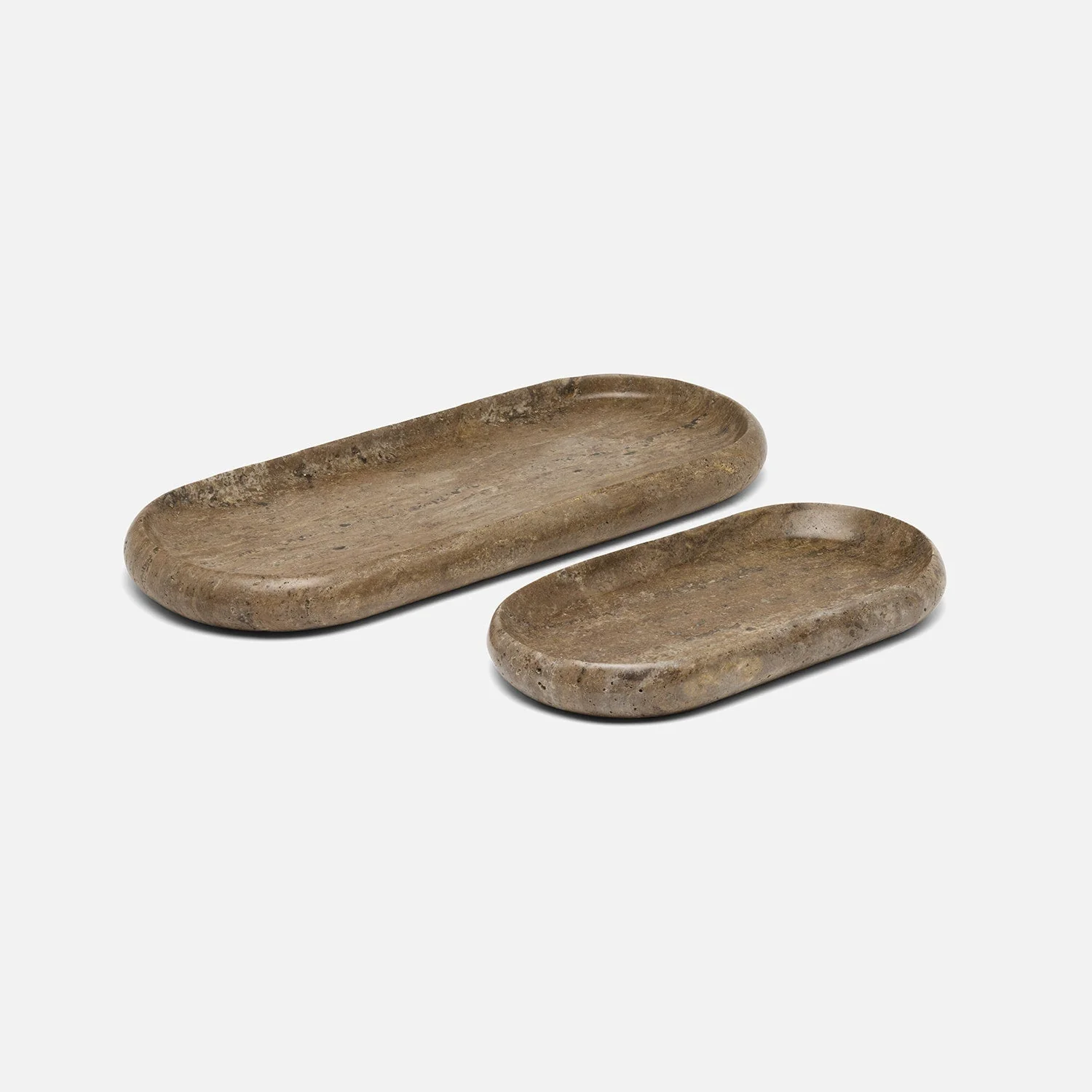 Malka Travertine Tray - Set of 2 - Image 3