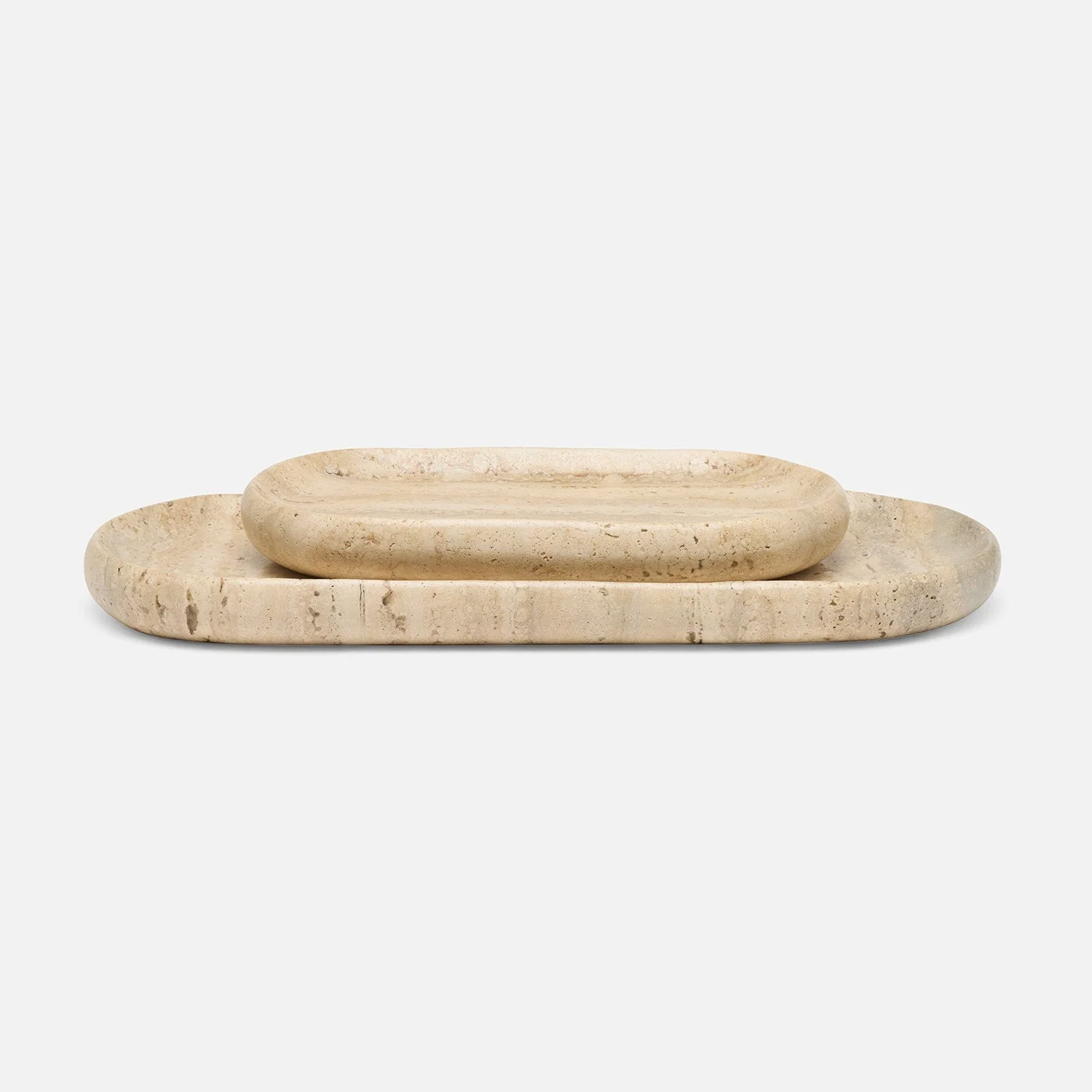 Malka Travertine Tray - Set of 2 - Image 5