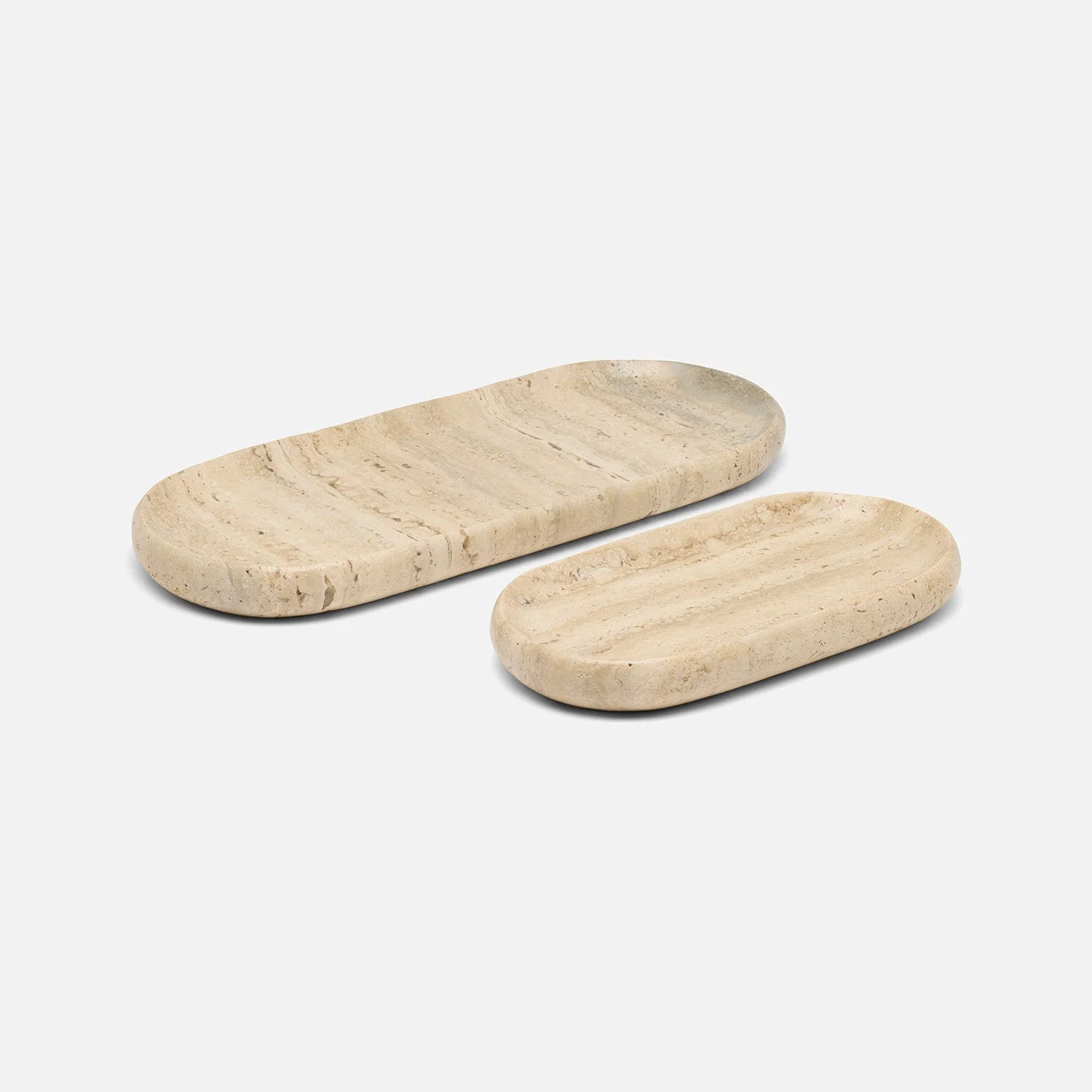 Malka Travertine Tray - Set of 2 - Image 7