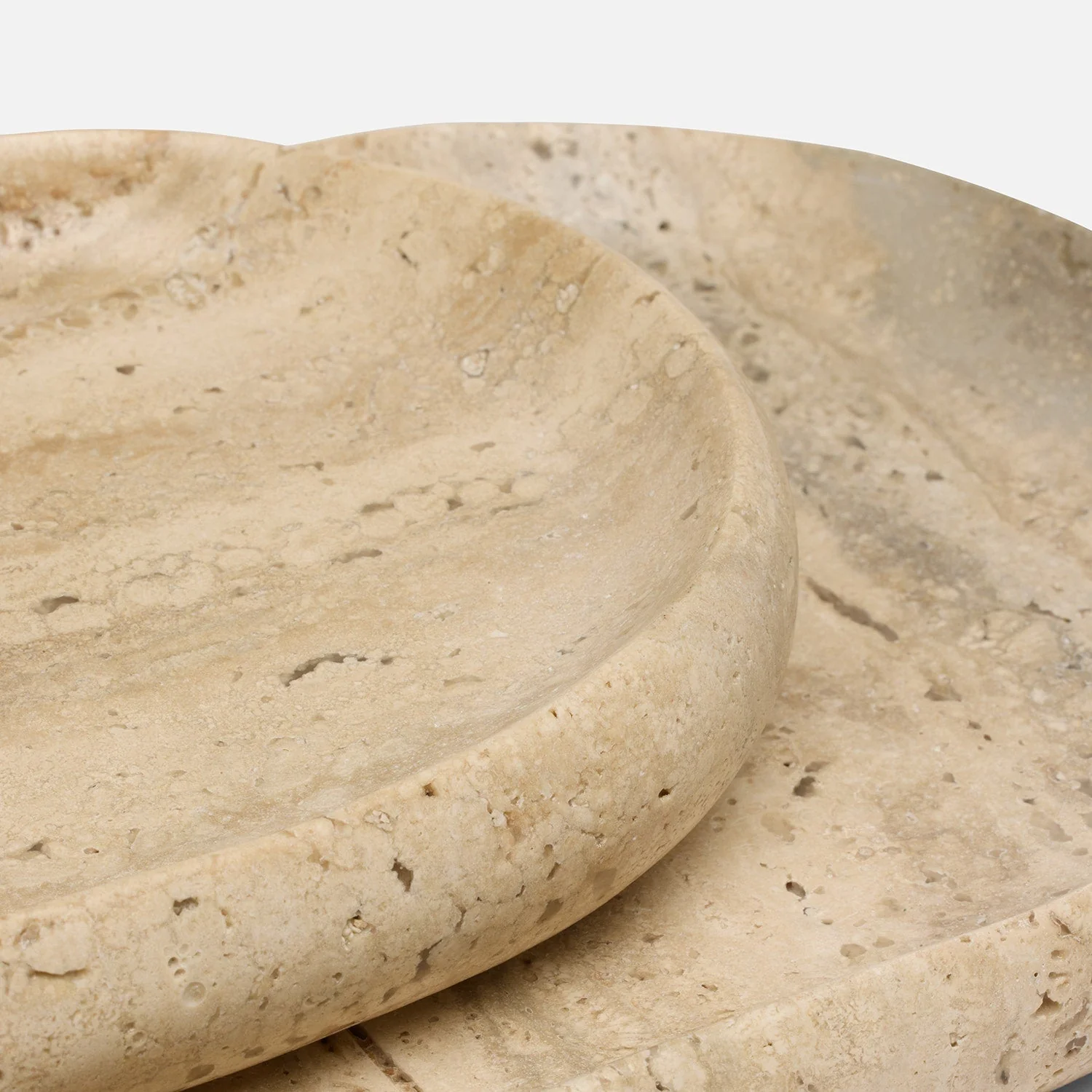 Malka Travertine Tray - Set of 2 - Image 8