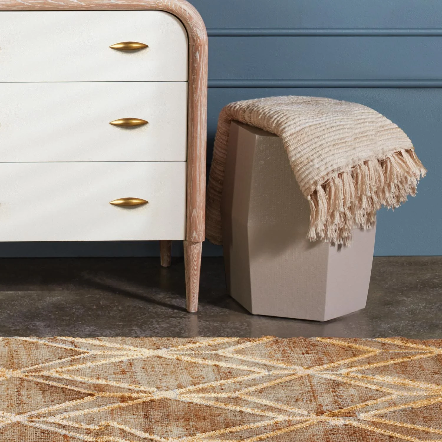 Margalo Cotton Jute Throw - Image 2