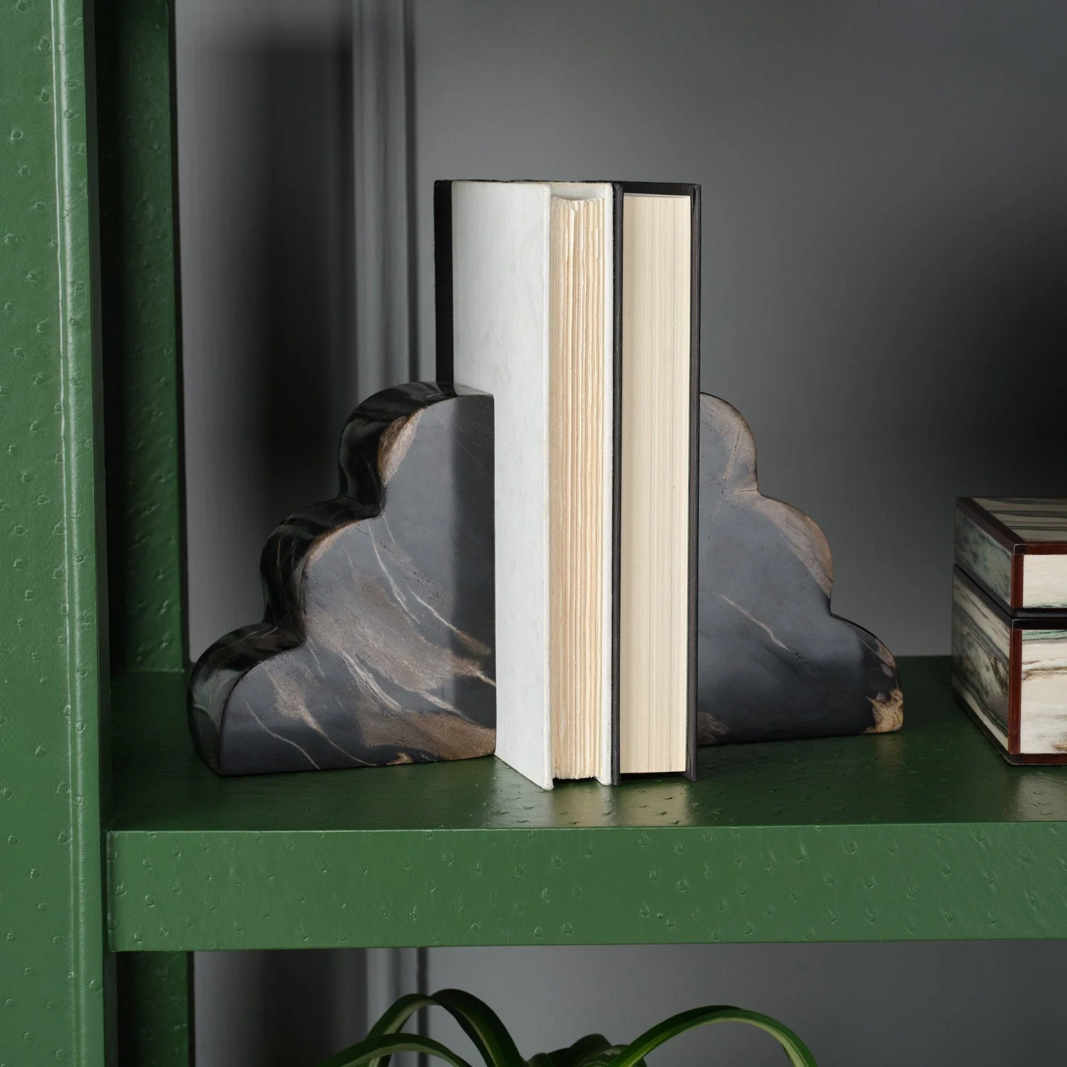 Melina Wood Bookend Set - Image 2