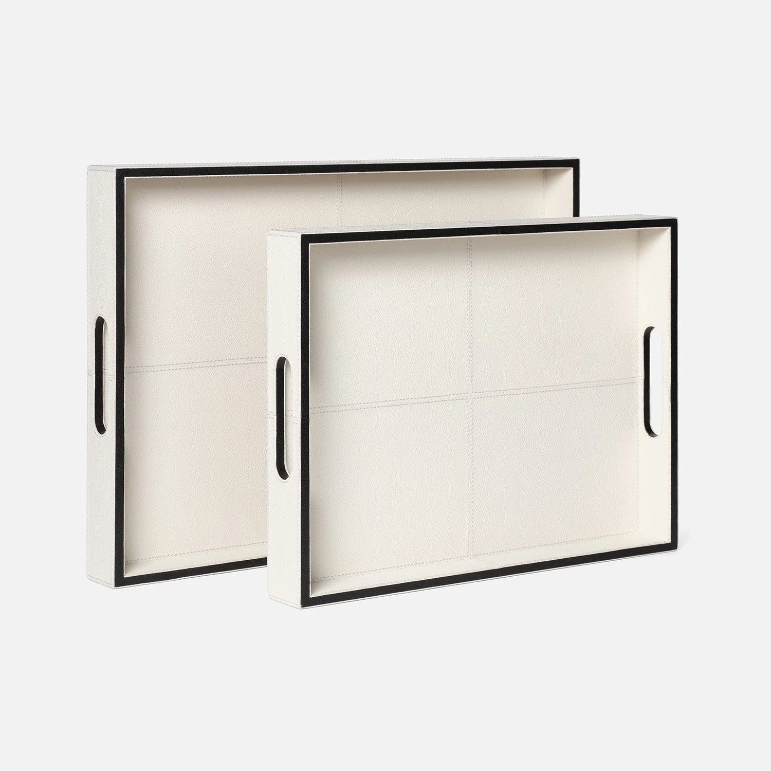 Merth Leather Tray - Set of 2 - Image 7