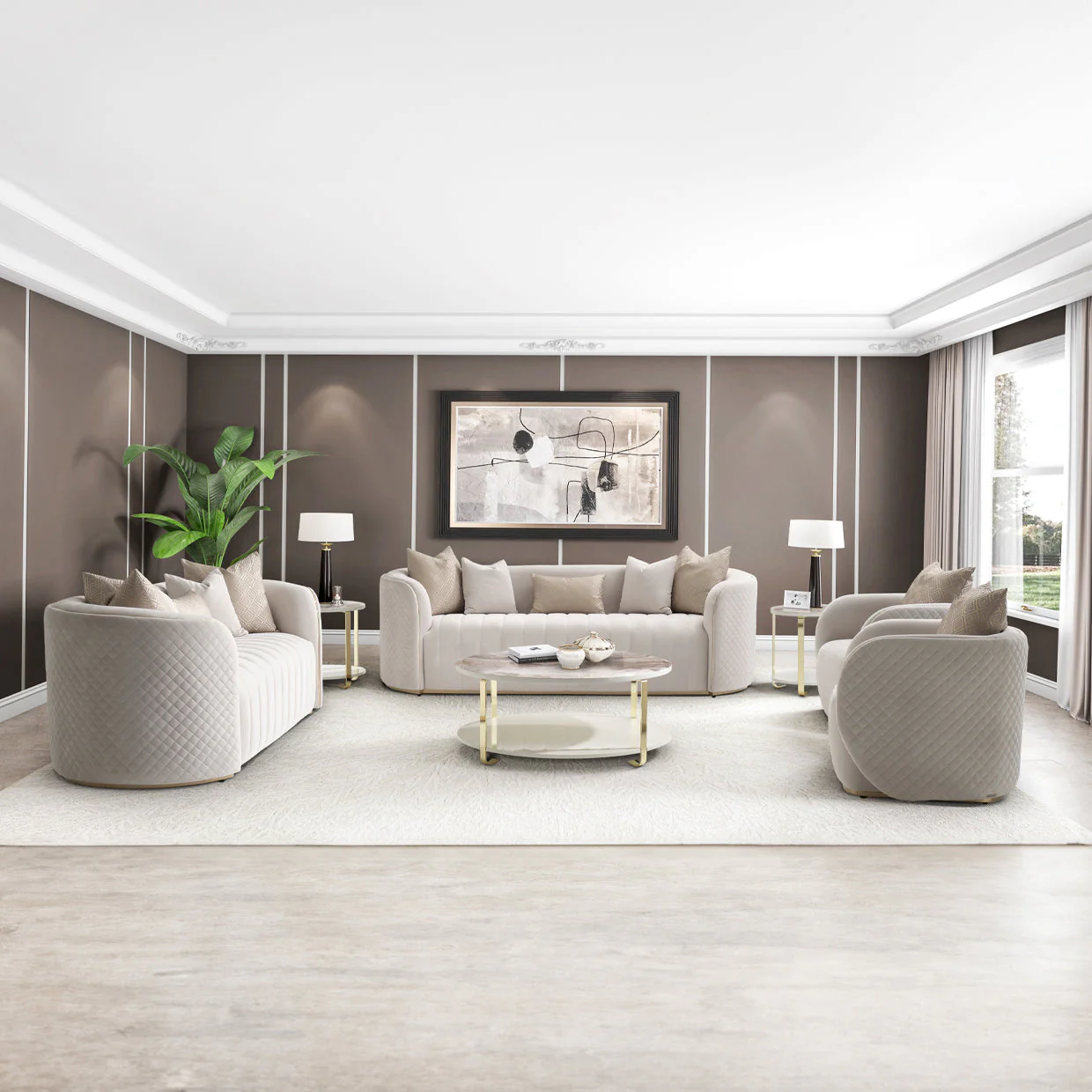 Michael Amini Ariana Loveseat - Image 3