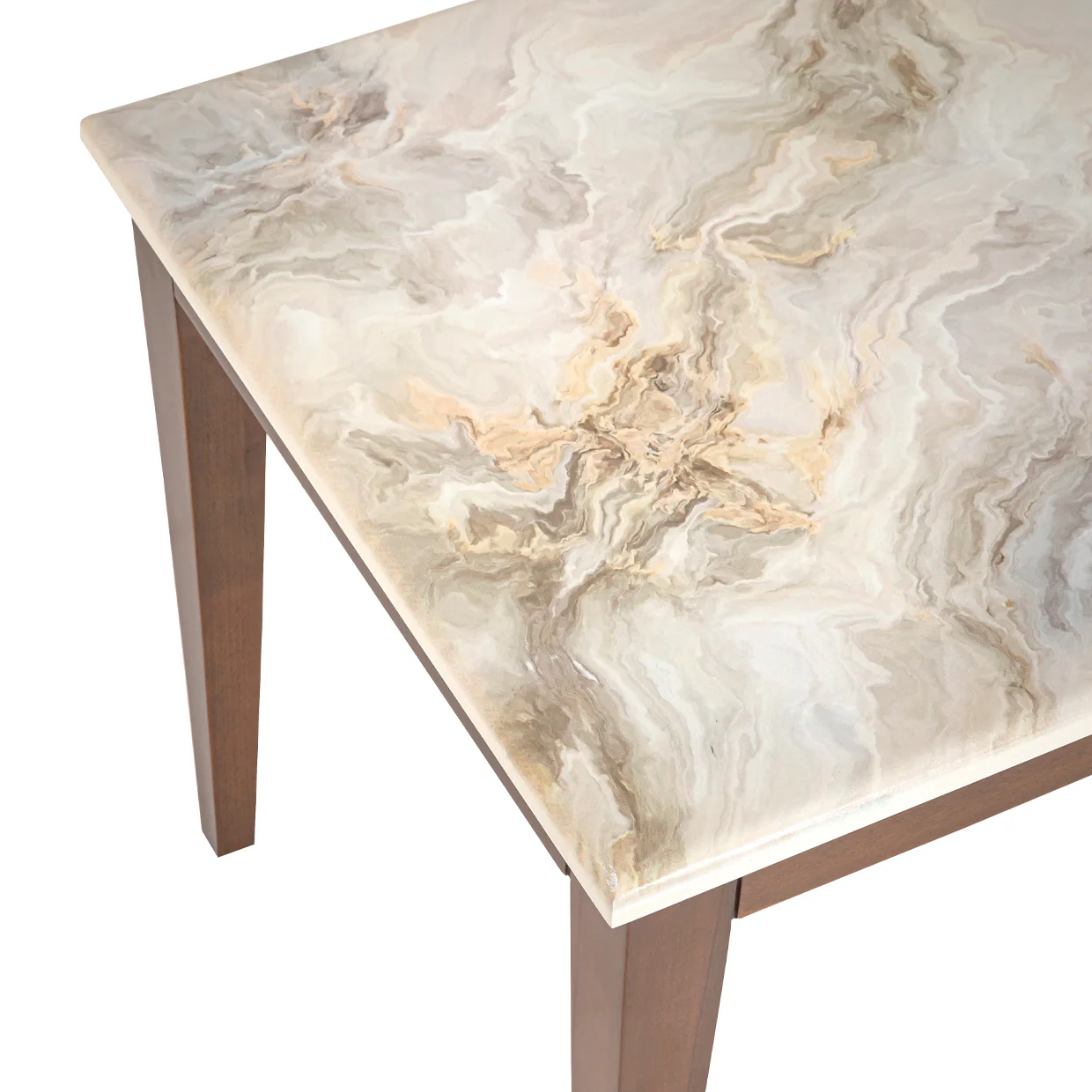 Michael Amini Balboa End Table - Warm Walnut - Image 5