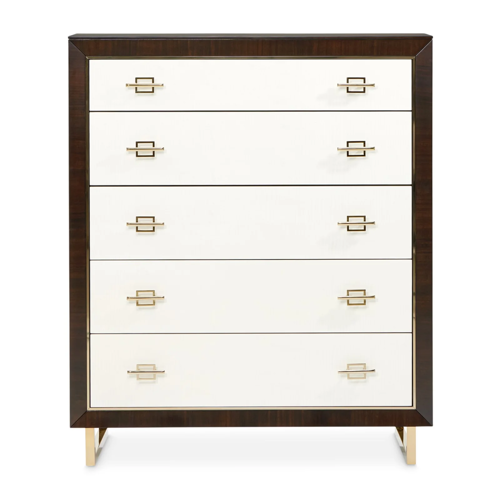Michael Amini Belmont Place 5-Drawer Chest - Espresso - Image 2