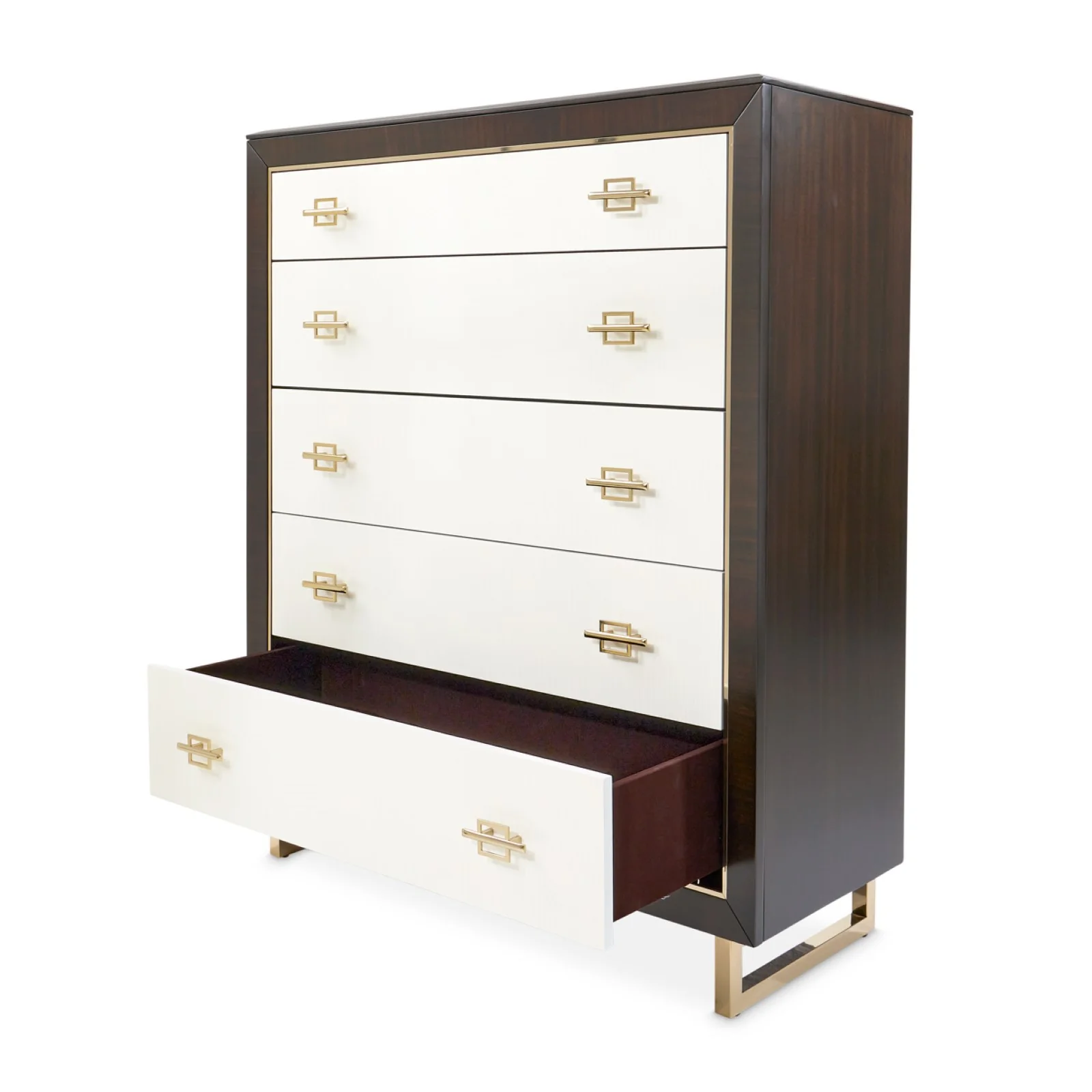 Michael Amini Belmont Place 5-Drawer Chest - Espresso - Image 4