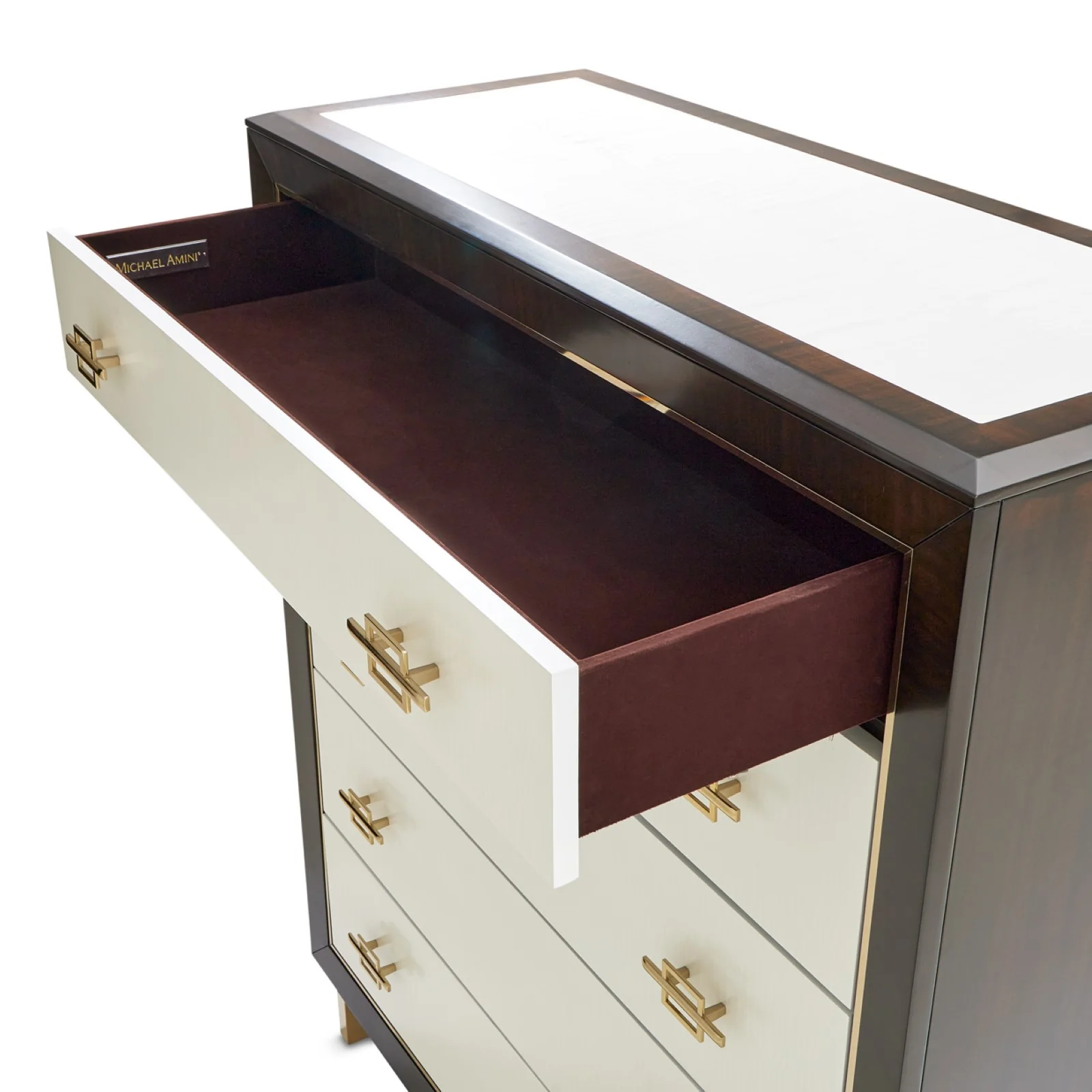 Michael Amini Belmont Place 5-Drawer Chest - Espresso - Image 5