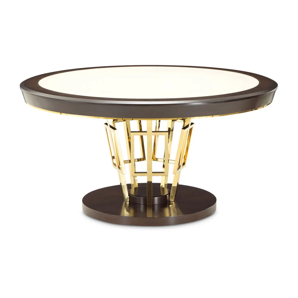 Michael Amini Belmont Place 60" Round Dining Table - Espresso - Image 2