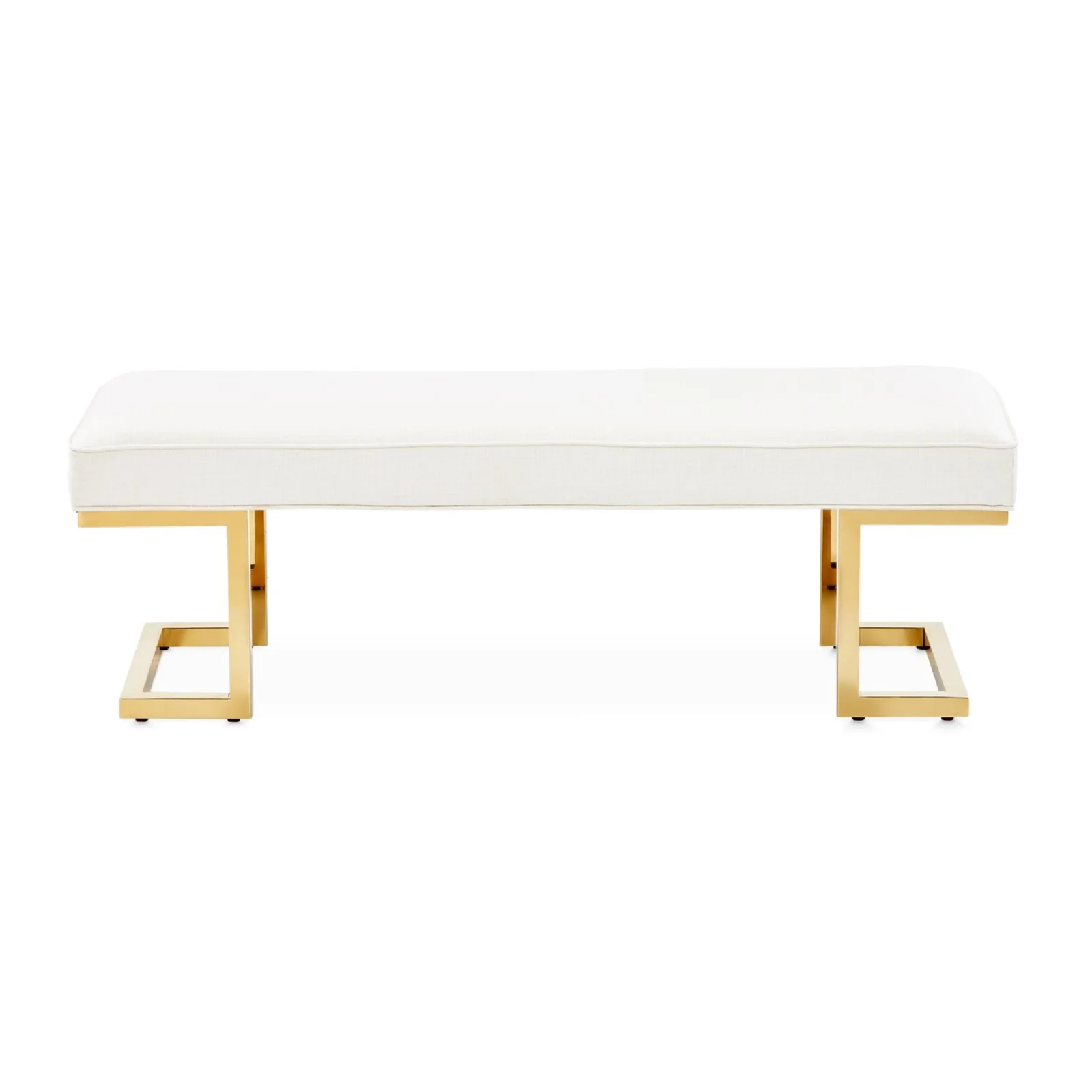 Michael Amini Belmont Place Bed Bench - Bright Gold - Image 2