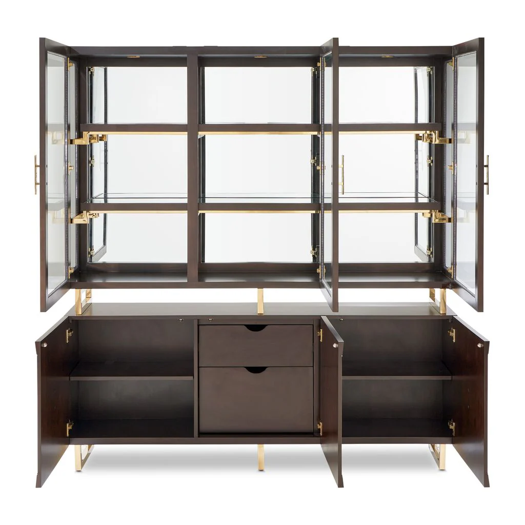 Michael Amini Belmont Place China Cabinet - Espresso - Image 18