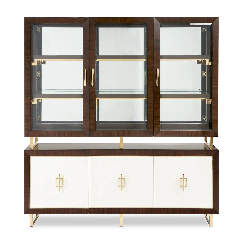 Michael Amini Belmont Place China Cabinet - Espresso - Image 19