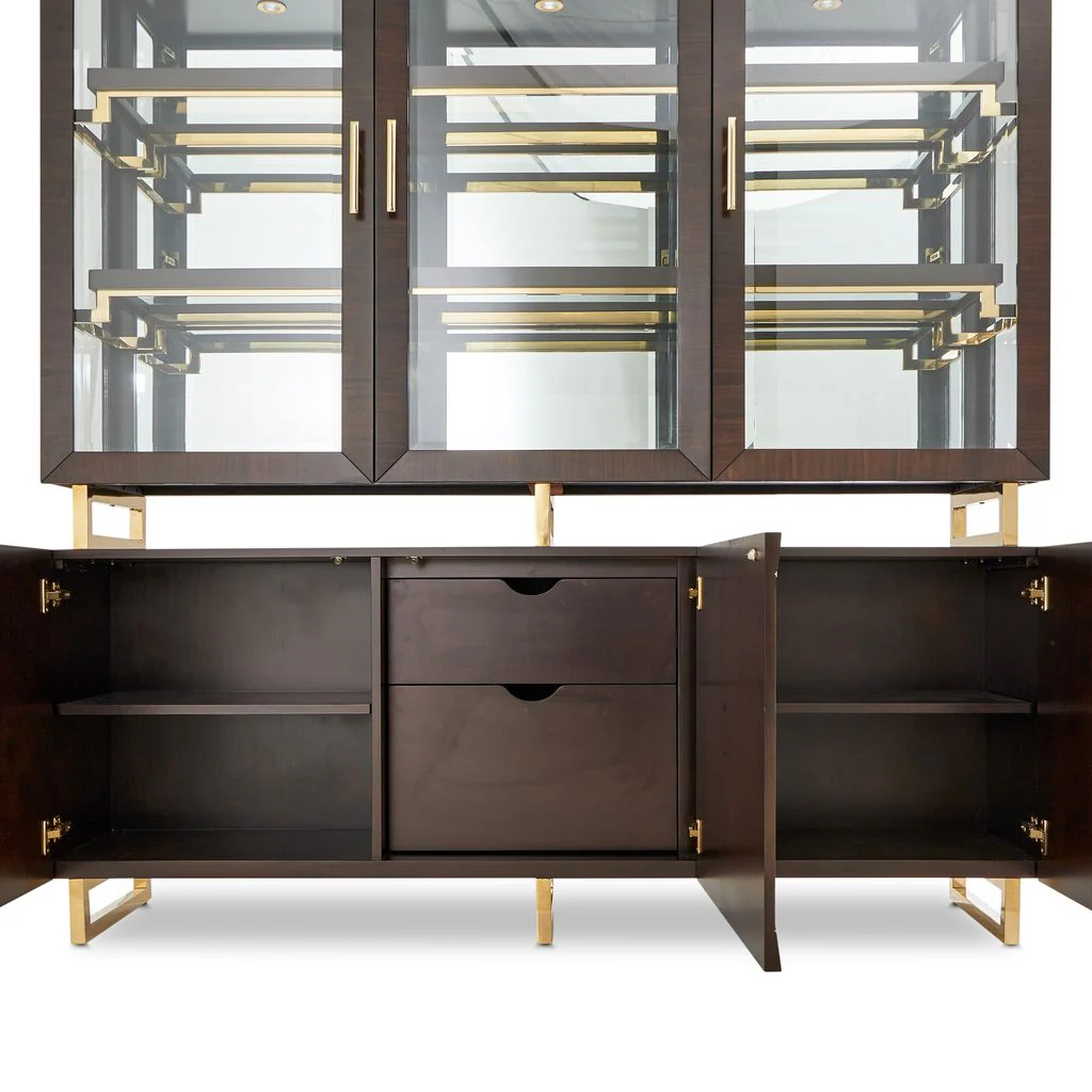 Michael Amini Belmont Place China Cabinet - Espresso - Image 8