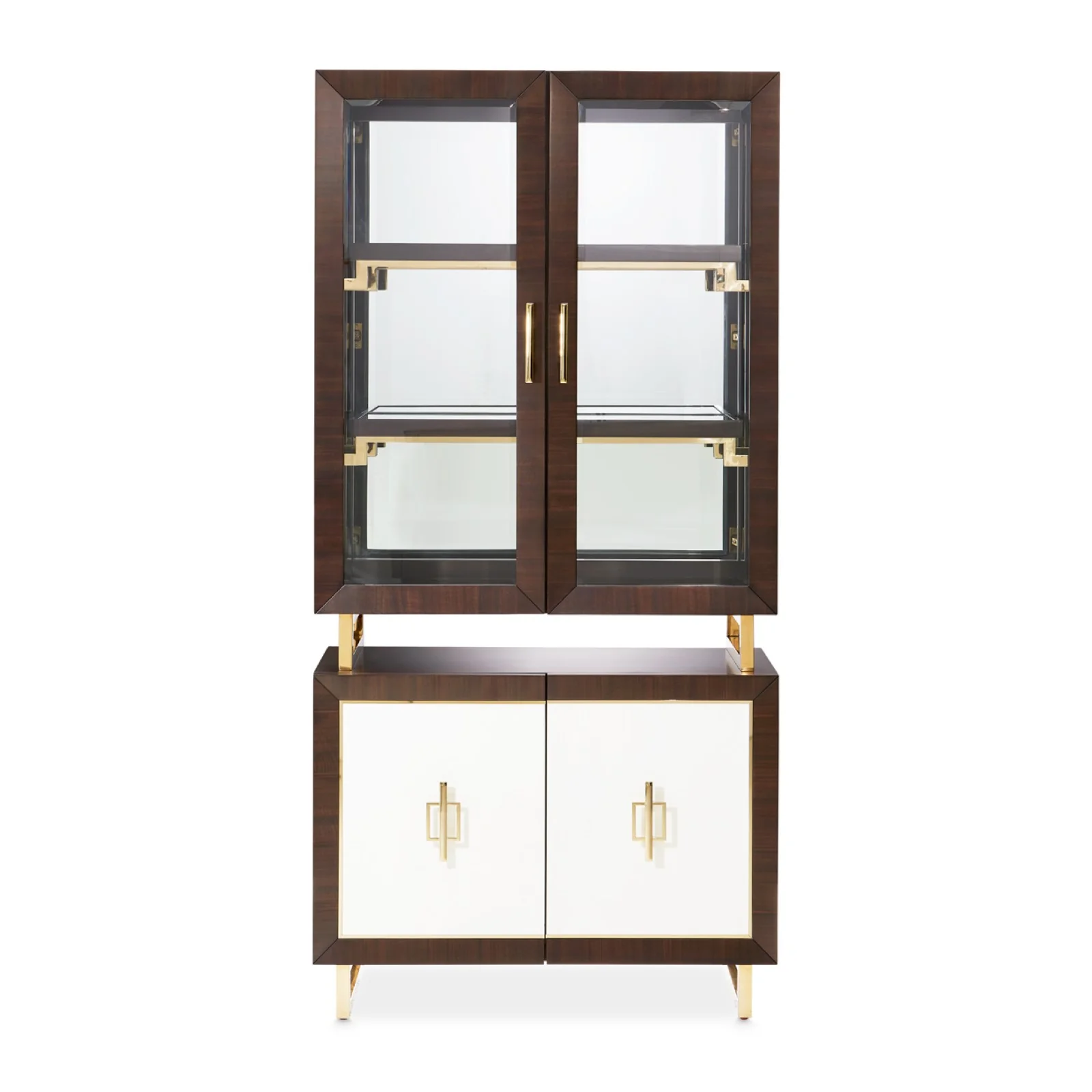 Michael Amini Belmont Place Display Cabinet - Espresso - Image 3