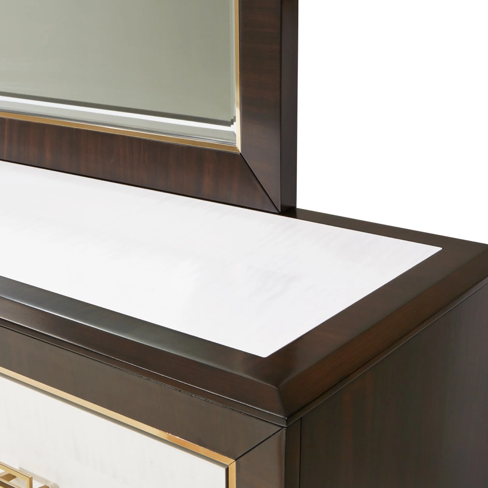 Michael Amini Belmont Place Dresser & Mirror - Espresso - Image 3