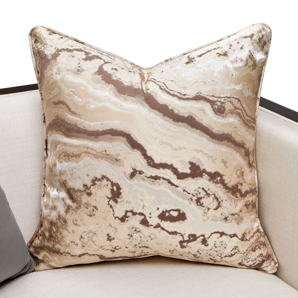 Michael Amini Belmont Place Matching Chair - Cream/Espresso - Image 3