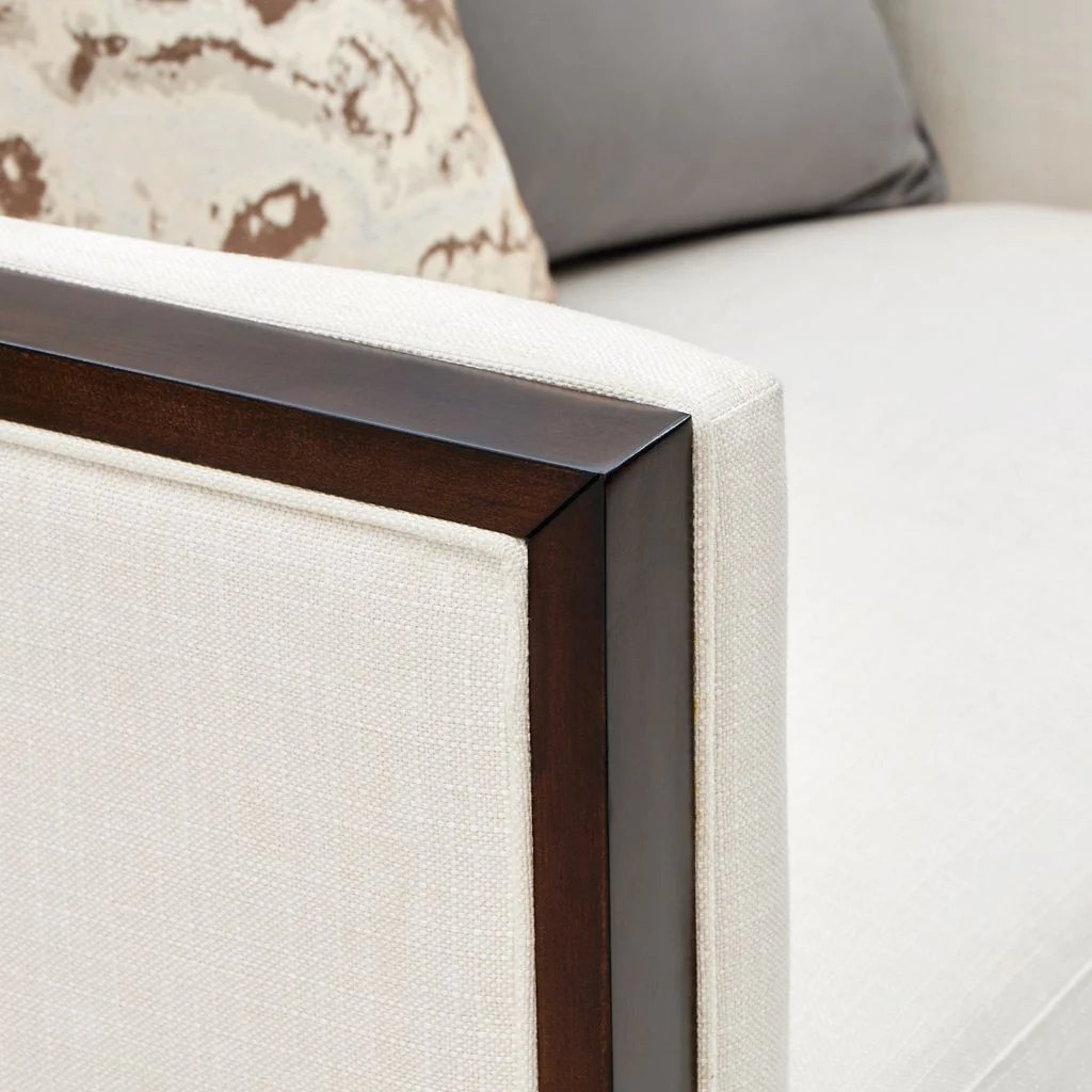 Michael Amini Belmont Place Matching Chair - Cream/Espresso - Image 4