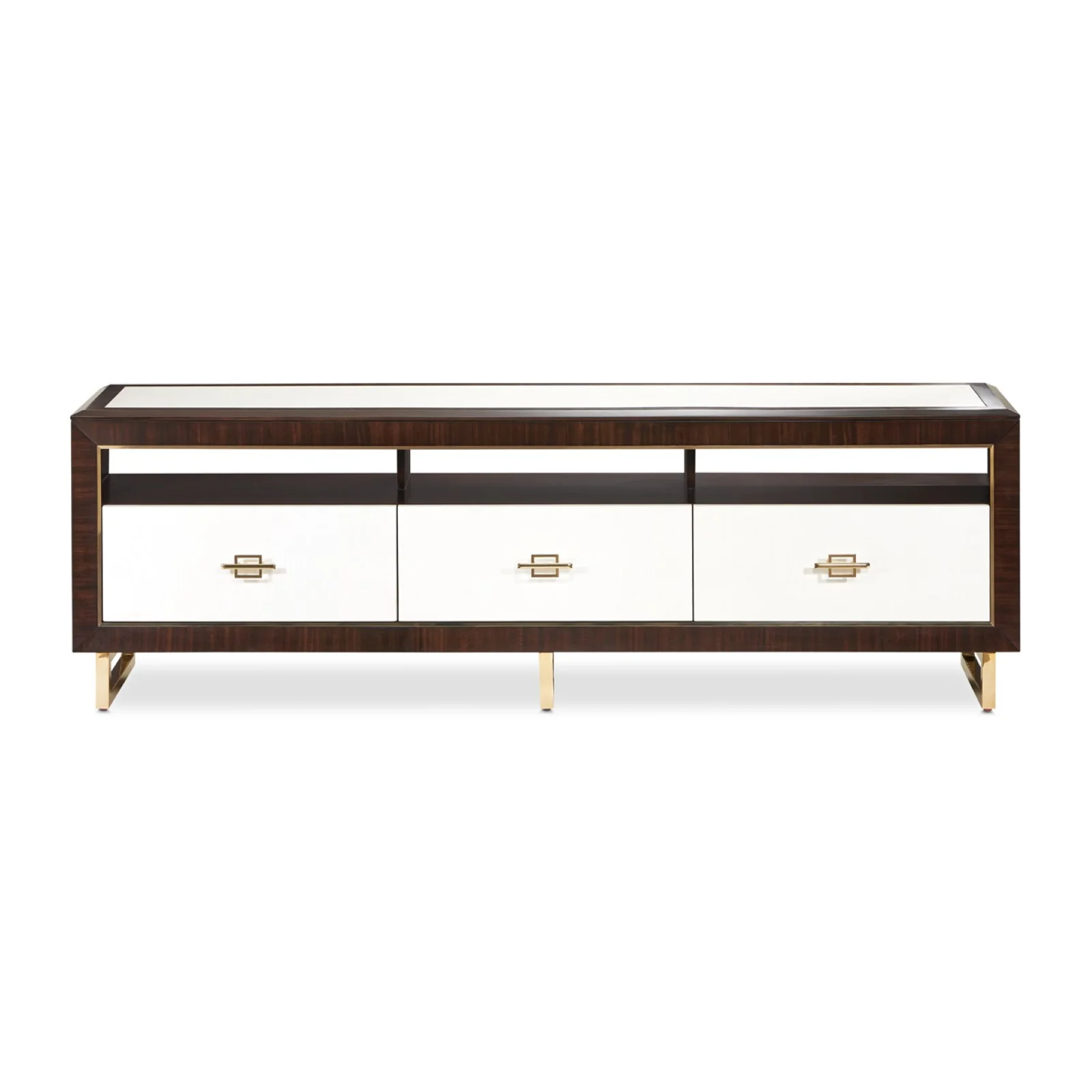 Michael Amini Belmont Place Media Cabinet - Espresso - Image 2