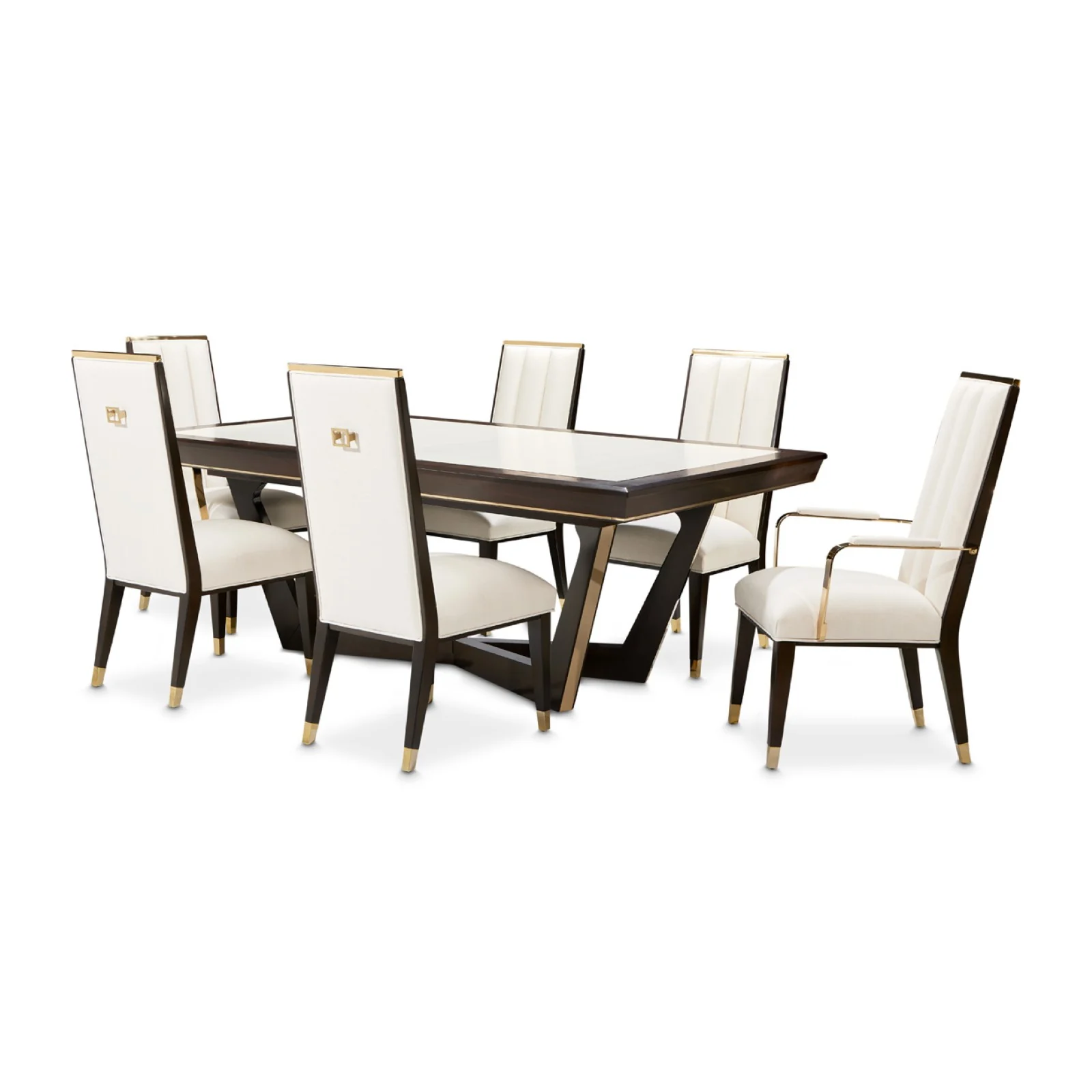 Michael Amini Belmont Place Rect. Dining Table - Espresso - Image 8