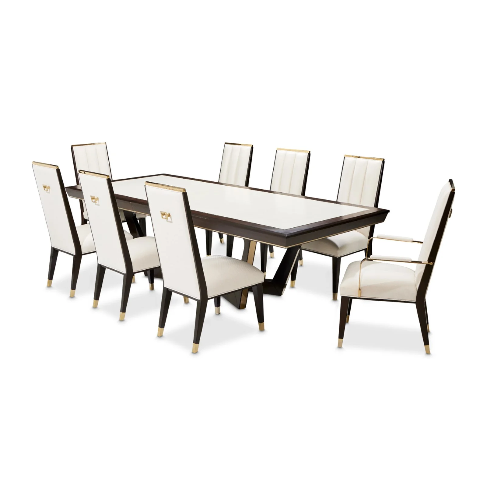 Michael Amini Belmont Place Rect. Dining Table - Espresso - Image 9