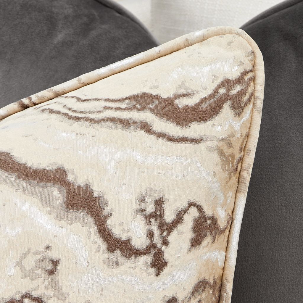 Michael Amini Belmont Place Sofa - Cream/Espresso - Image 13